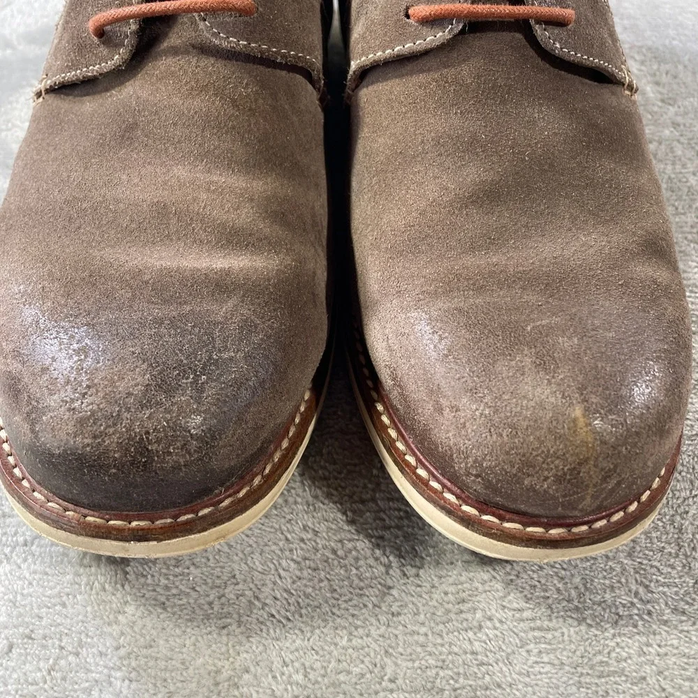 Gravity Defyer GDEFY Oxford Shoes Mens 9 Brown Suede Lace Up Casual Office‎